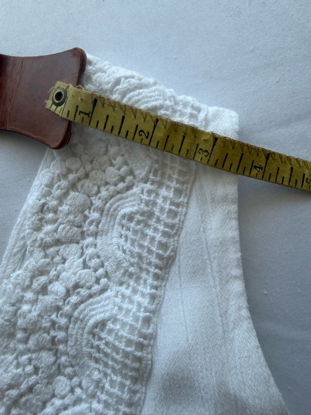 Bailey Blue 100% Rayon Sleeveless Lined White Crochet-Detail Maxi Dress Sz M - Picture 11 of 11